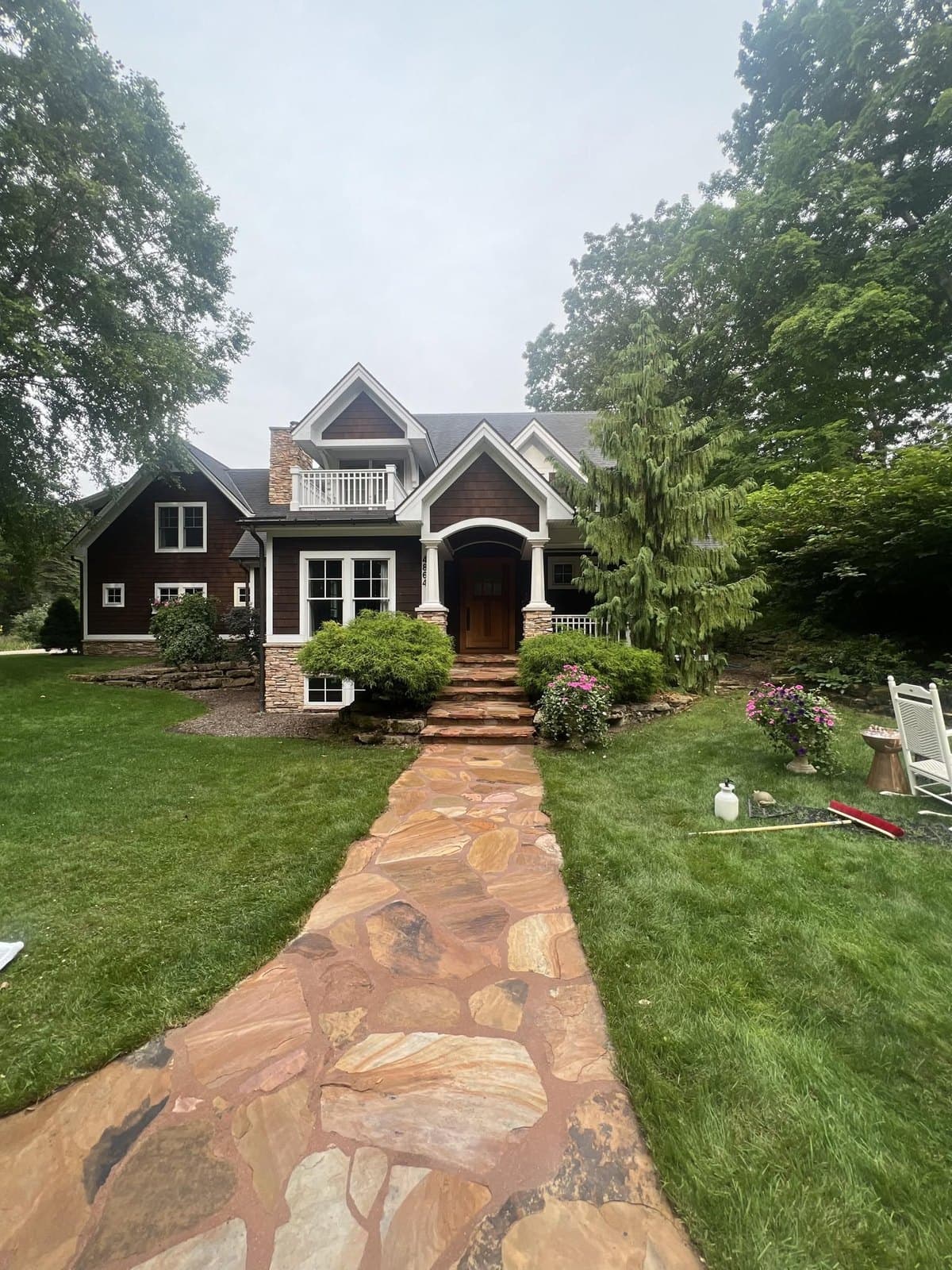 Craftsman home wash by Jack's PowerWashing near Holland, Michigan