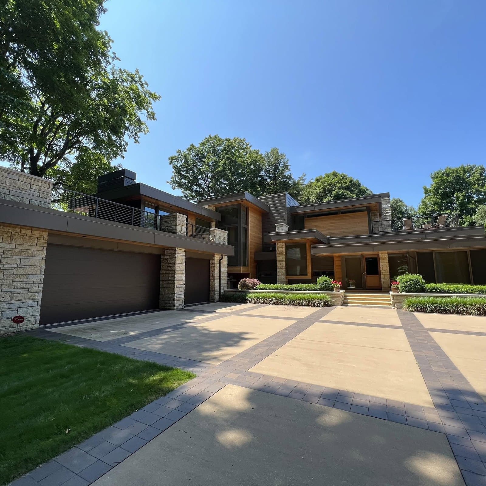 Modern home exterior wash by Jack's PowerWashing near Holland, Michigan
